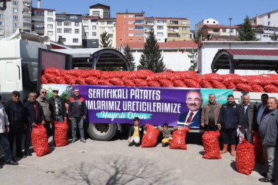 Ordu’da 6 ilçede 45 ton tohumluk patates dağıttı
